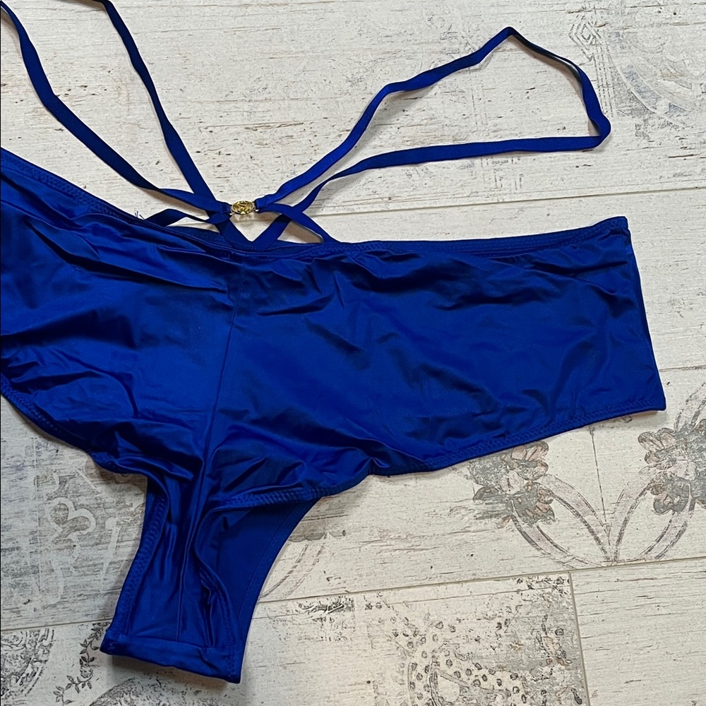 Victoria's Secret Very Sexy Blue Strappy Cheeky Panties Size XL - Picture 9 of 10